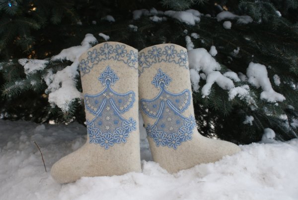 Сибирский валенок промысел