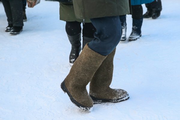 Ноги в валенках