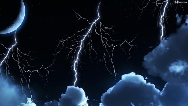 Обои молния