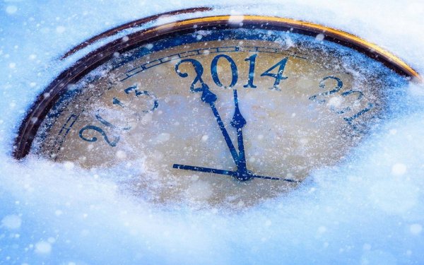 Снег часы зеркало