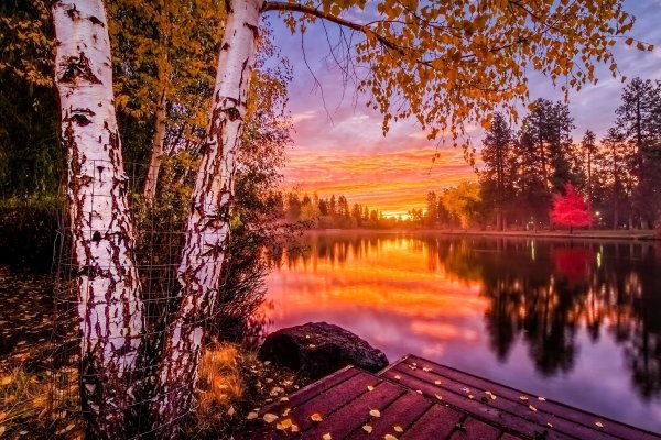 Пейзаж осенний вечер