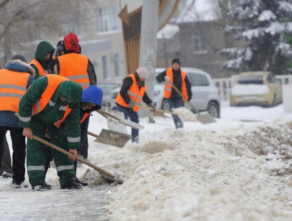 Для уборки снега дворника