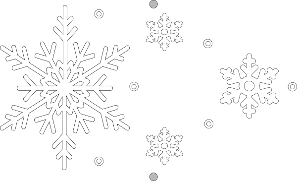 Трафарет снег