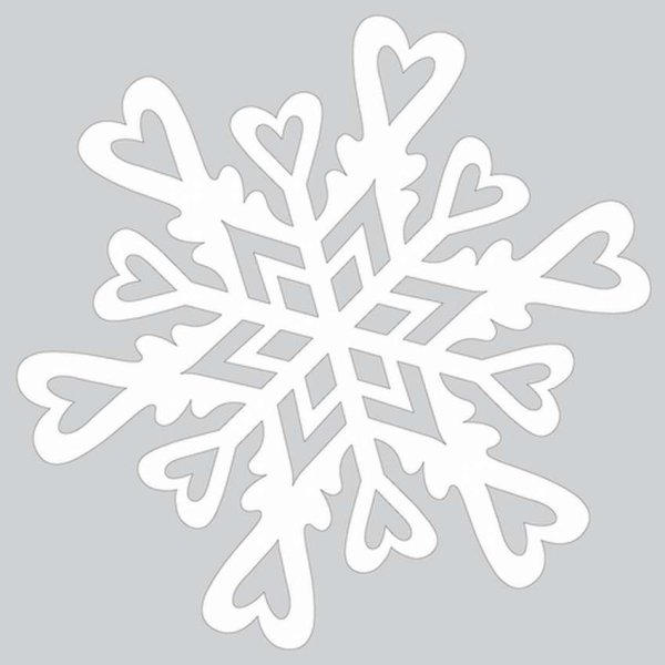 Снежинки на белом фоне для вырезания