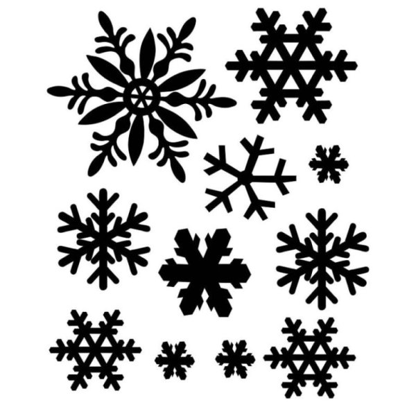 Снежинки на окна