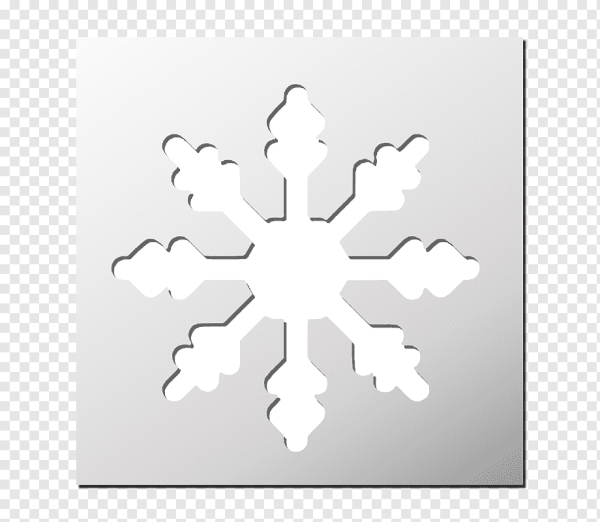 Снежинка трафарет для рисования