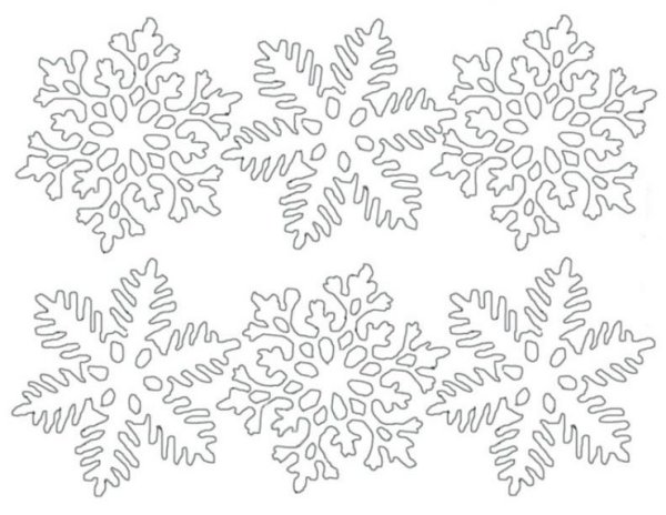 Снежинки на окна