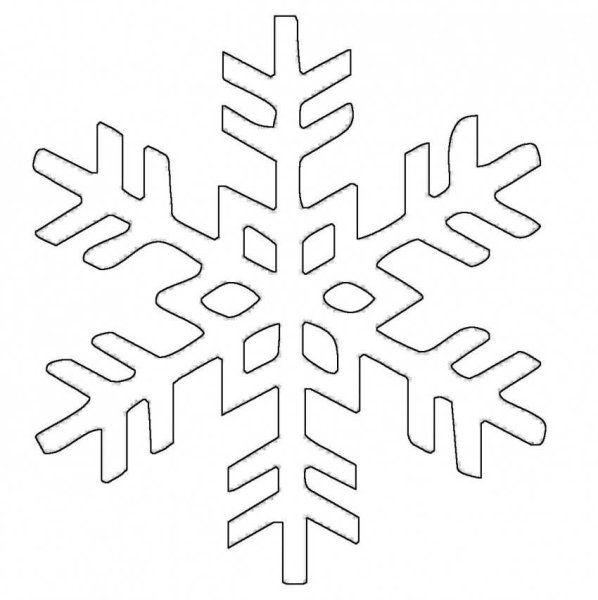 Новогодние снежинки трафареты