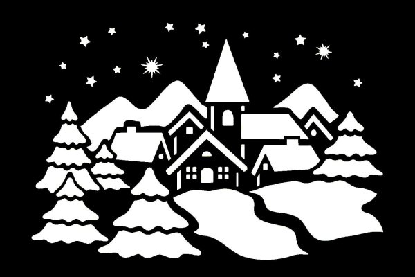 Трафареты на окна новогодние