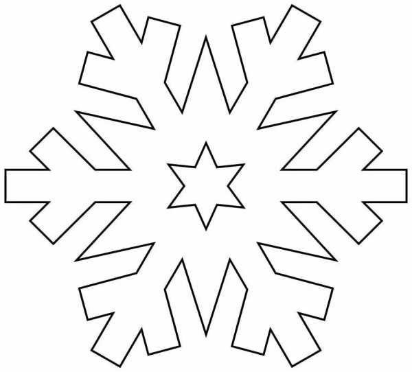 Трафарет «снежинки»