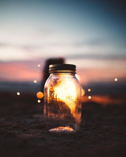 Баночка с огоньками