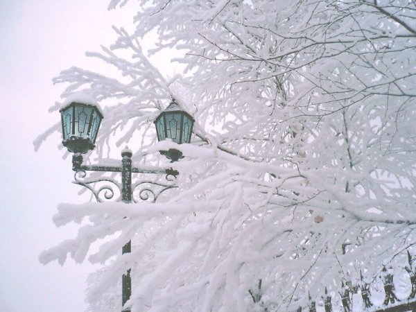 Открытки снегопад