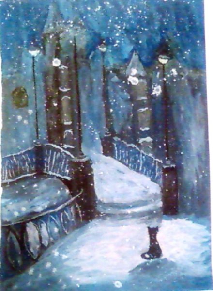 Снег рисунок