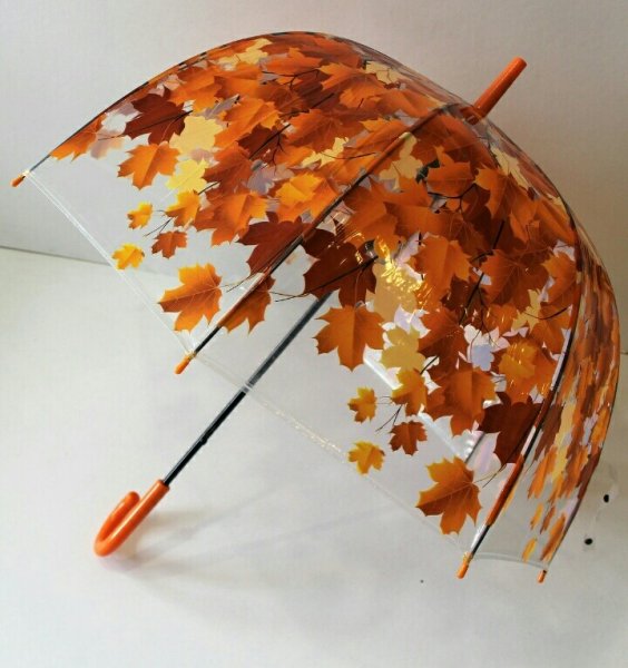 Зонт с кленовыми листьями