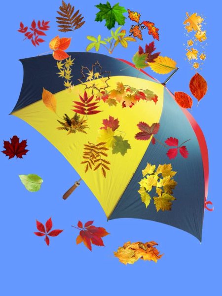 Осенние зонтики для украшения в детском саду