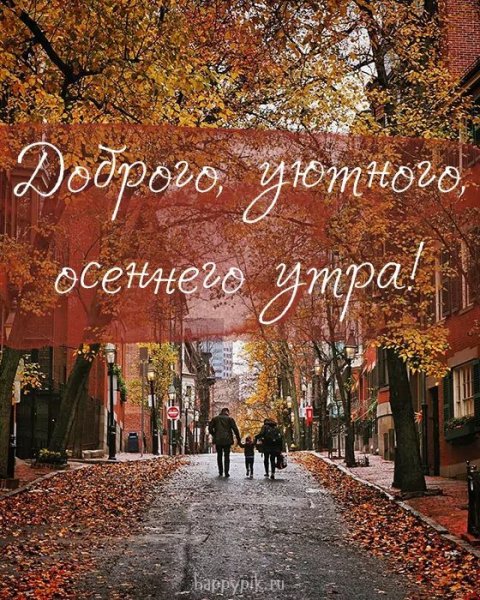 Доброе утро осень