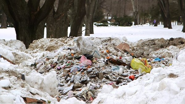 Свалка зима