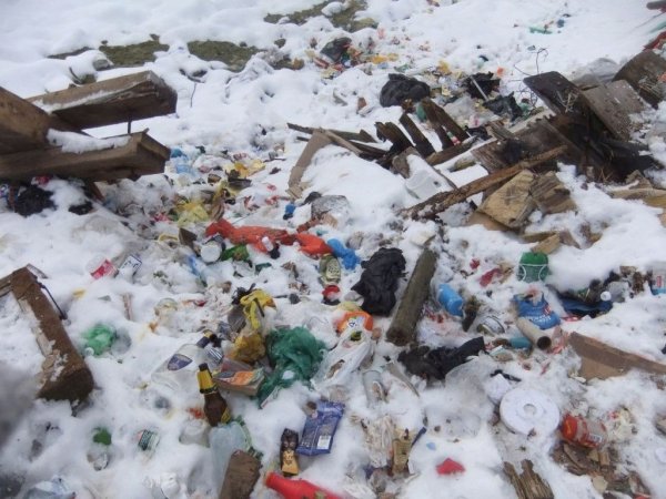 Мусорные свалки зимой