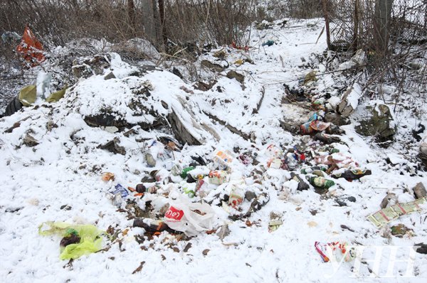 Мусор зимой