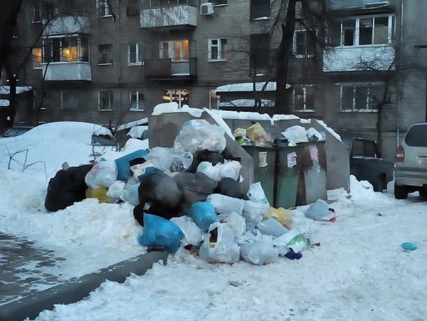 Строительный мусор зимой