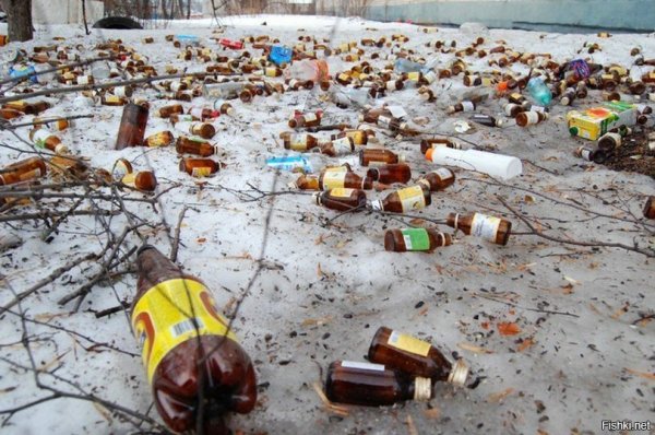 Бутылки из под снега