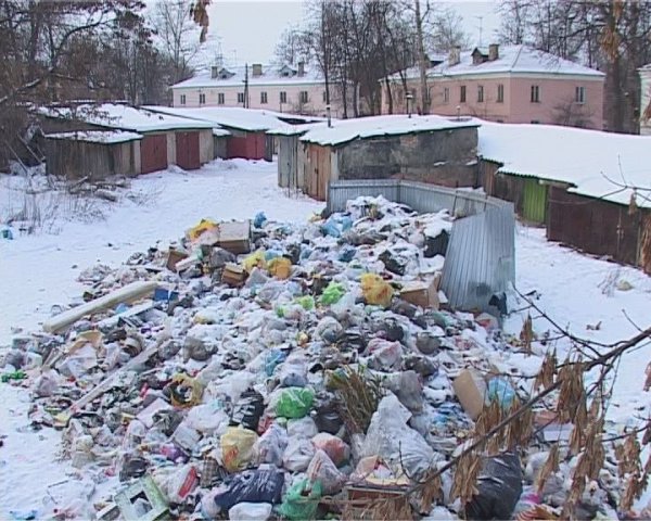 Зимняя мусорка