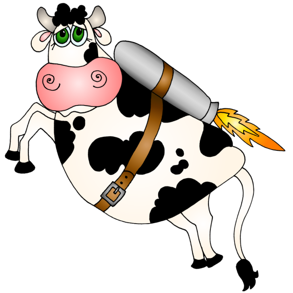 Веселая корова.