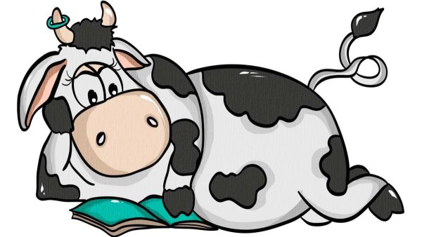 Забавная корова