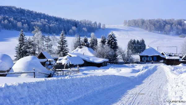 Алтай берендеева деревня зимой
