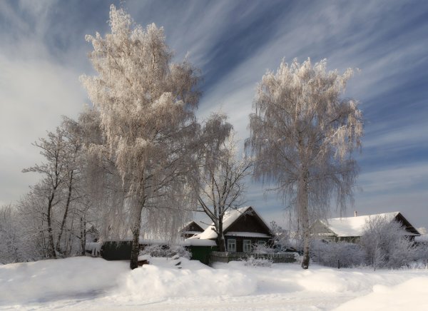 Зимняя деревня