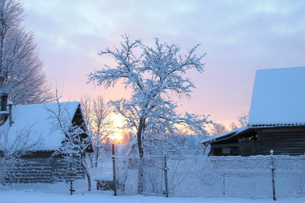 Удмуртская деревня зимой