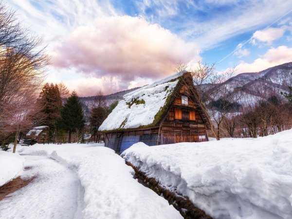 Деревня зимой