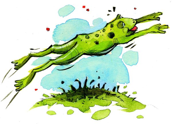 Лягушка квакает КВА КВА