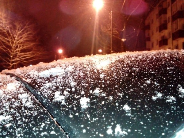 Крупный снегопад