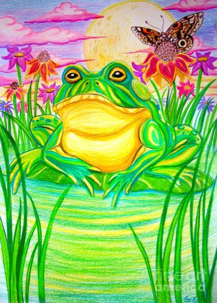 Пейзаж с лягушками