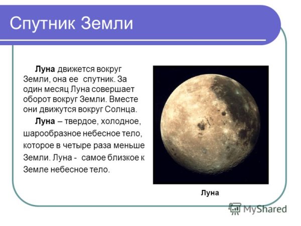 Луна небесное тело