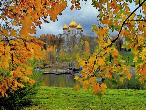 Золотая осень храмы Вологда
