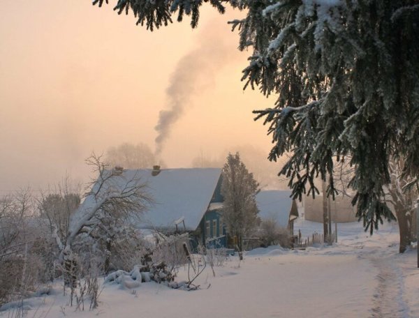 Зима в деревне
