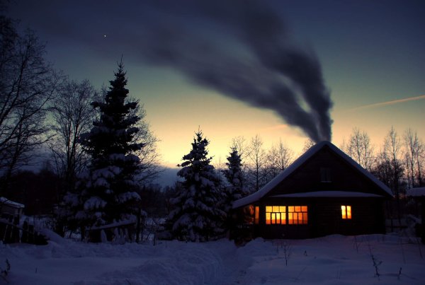 Зимняя деревня