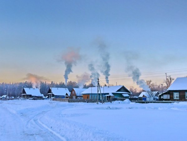 Зима Мороз деревня