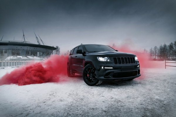 Jeep Grand Cherokee srt Burnout