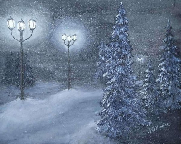 Снегопад иллюстрация