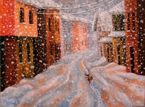 Снег идёт Свиридов картина