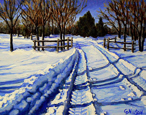 Картины снег