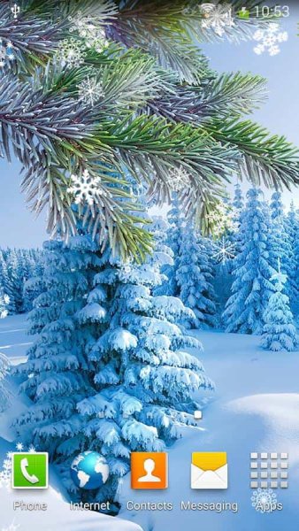 Зимние живые обои