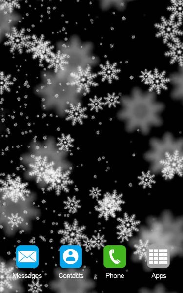 Живые обои снег