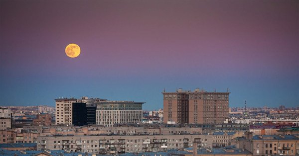 Фото суперлуния в Питере