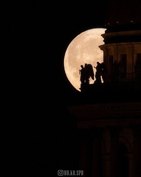 Суперлуние в Санкт-Петербурге