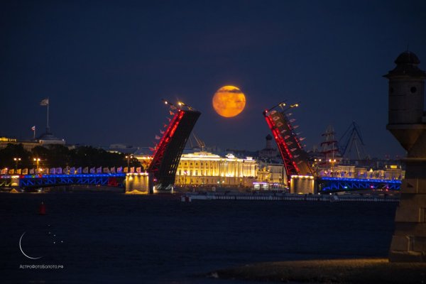 Суперлуние в Санкт-Петербурге