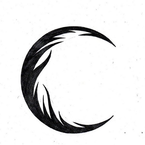 Тату Луна эскизы